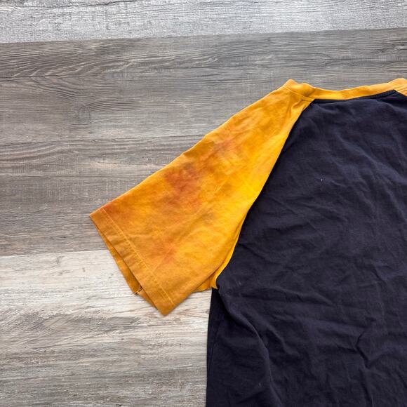 Australia Socceroos Black Yellow Mens XL Crewneck Sporty Soccer Raglan T-Shirt - Picture 4 of 9